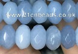 CRB4114 15.5 inches 5*8mm faceted rondelle candy jade beads