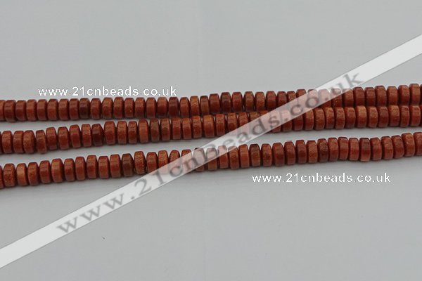 CRB421 15.5 inches 5*8mm rondelle goldstone beads wholesale