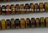 CRB435 15.5 inches 5*8mm rondelle yellow tiger eye beads