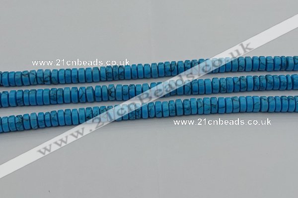 CRB440 15.5 inches 5*8mm rondelle turquoise beads wholesale