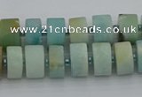 CRB470 15.5 inche 8*12mm tyre matte amazonite gemstone beads