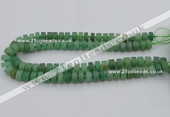 CRB473 15.5 inches 6*10mm tyre green aventurine beads wholesale