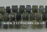 CRB481 15.5 inches 4*6mm tyre labradorite gemstone beads