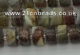 CRB487 15.5 inches 5*8mm tyre matte botswana agate beads wholesale