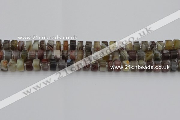 CRB493 15.5 inches 5*8mm tyre botswana agate beads wholesale