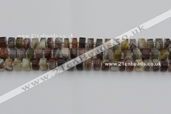 CRB494 15.5 inches 6*10mm tyre botswana agate beads wholesale