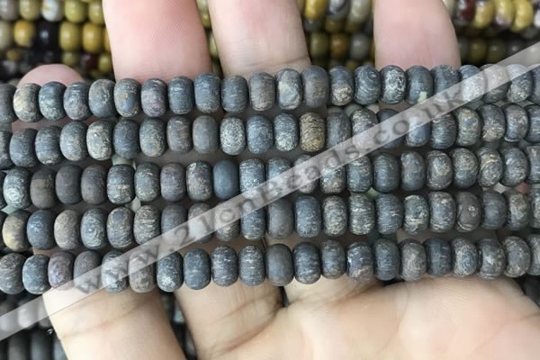 CRB5027 15.5 inches 4*6mm rondelle matte bronzite beads wholesale