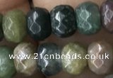 CRB5116 15.5 inches 4*6mm faceted rondelle Indian agate beads