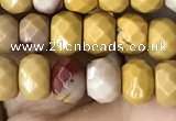 CRB5120 15.5 inches 4*6mm faceted rondelle mookaite beads wholesale