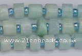 CRB530 15.5 inches 5*8mm tyre Chinese amazonite beads wholesale