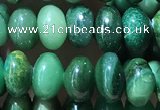 CRB5313 15.5 inches 4*6mm rondelle green jasper beads