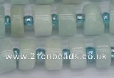 CRB532 15.5 inches 6*12mm tyre Chinese amazonite beads wholesale