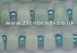 CRB533 15.5 inches 7*14mm tyre Chinese amazonite beads wholesale