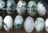 CRB5338 15.5 inches 5*8mm rondelle tree agate beads wholesale