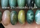 CRB5339 15.5 inches 5*8mm rondelle Indian agate beads wholesale