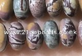 CRB5342 15.5 inches 5*8mm rondelle artistic jasper beads