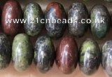 CRB5344 15.5 inches 5*8mm rondelle dragon blood jasper beads