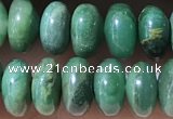 CRB5345 15.5 inches 5*8mm rondelle green jasper beads