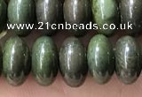 CRB5346 15.5 inches 5*8mm rondelle bronze green stone beads