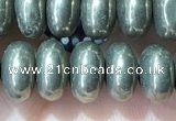 CRB5351 15.5 inches 5*8mm rondelle pyrite beads wholesale