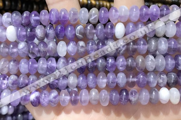 CRB5353 15.5 inches 5*8mm rondelle amethyst beads wholesale