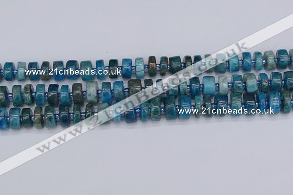 CRB538 15.5 inches 6*12mm tyre apatite gemstone beads wholesale