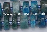 CRB539 15.5 inches 7*14mm tyre apatite gemstone beads wholesale