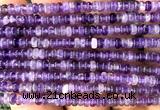 CRB5402 15 inches 2.5*4mm rondelle amethyst beads wholesale