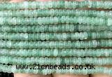 CRB5410 15 inches 2.5*4mm rondelle green strawberry quartz beads