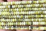 CRB5438 15 inches 2.5*4mm rondelle yellow turquoise beads