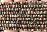 CRB5450 15 inches 2.5*4mm rondelle leopard skin jasper beads