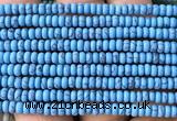 CRB5474 15 inches 2.5*4mm rondelle synthetic turquoise beads