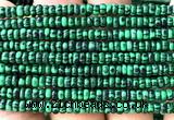 CRB5475 15 inches 2.5*4mm rondelle imitation malachite beads