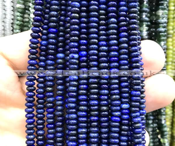 CRB5480 15 inches 2.5*4mm rondelle lapis lazuli beads wholesale
