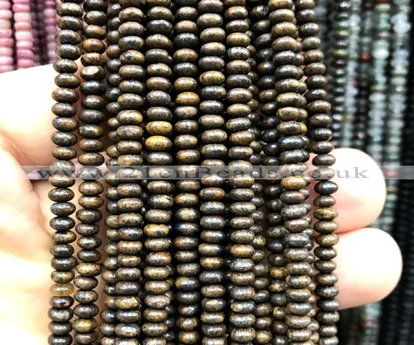 CRB5496 15 inches 2.5*4mm rondelle bronzite beads wholesale