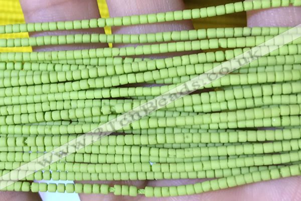 CRB5519 15 inches 2*2mm heishi synthetic turquoise beads wholesale