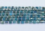 CRB5600 15.5 inches 5mm - 6mm faceted tyre apatite beads