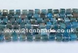 CRB5601 15.5 inches 7mm - 8mm faceted tyre apatite beads