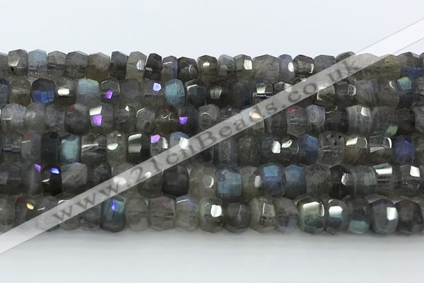 CRB5620 15.5 inches 4*7mm - 5*8mm faceted rondelle labradorite beads