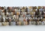 CRB5626 15.5 inches 3*6mm - 4*7mm faceted rondelle Botswana agate beads