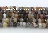 CRB5627 15.5 inches 4*7mm - 5*8mm faceted rondelle Botswana agate beads