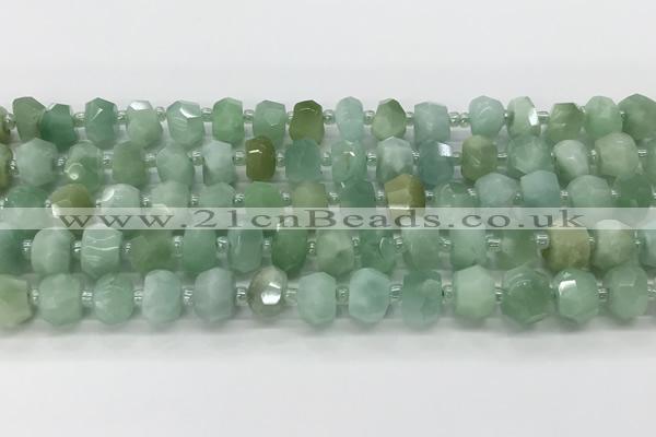 CRB5650 15.5 inches 5*8mm-6*10mm faceted rondelle jade beads wholesale