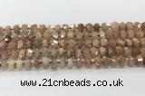 CRB5651 15.5 inches 5*8mm-6*10mm faceted rondelle moonstone beads wholesale