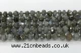 CRB5652 15.5 inches 5*8mm-6*10mm faceted rondelle labradorite beads wholesale