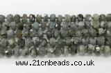 CRB5656 15.5 inches 6*10mm-7*11mm faceted rondelle labradorite beads wholesale