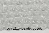 CRB5687 15 inches 4*4mm white crystal beads wholesale