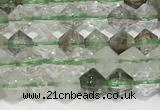 CRB5688 15 inches 4*4mm green lodalited beads wholesale