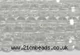 CRB5691 15 inches 4*4mm white crystal beads wholesale