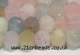 CRB5697 15 inches 6*6mm morganite beads wholesale