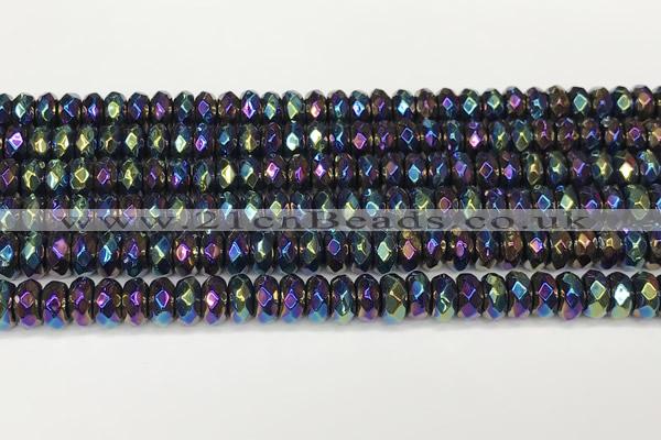 CRB5711 15 inches 5*8mm faceted rondelle AB-color gemstone beads